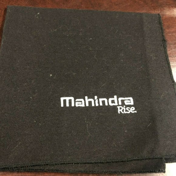 Mahindra Tractors Cloth Linen Napkins (black) - Picture 2 of 3